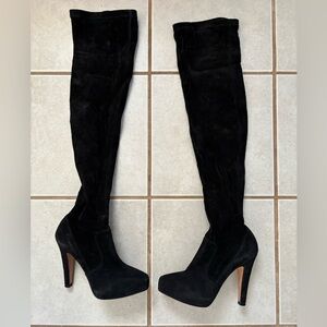 Karen Millen Black Over the Knee Boots